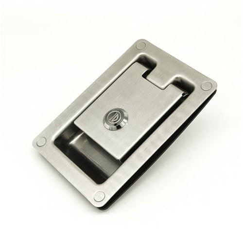 Serrure de porte robuste en acier inoxydable, accessoires de camping-car, plateau Ute, loquet à palette à 2 points, remorque de camion, serrure d'avion encastrée 1 pièces