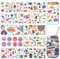 GOMAKERER 10 Blatt UV DTF Cup Wraps Bunte Disco UV DTF Cup Wraps 80. Party 90. Geburtstag UV DTF Transferaufkleber Für 16 Unzen Glasbecher Milchteetassen Becher Behälterdekor
