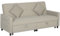 HOMCOM Sectional Sofa Bed, L-Shaped 3 Seater Sofa Bed, Reversible Sleeper Sofa with Pull Out Couch Bed, Cushions, Fabric Futon Sofa Bed for Living Room, Beige