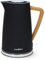 Nedis 1.7L Soft Touch Jug Kettle with Wood Effect Handle, Overheat Protection, Removeable Filter, 2.2KW - Matte Black