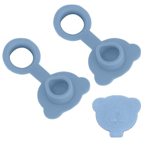 Tapón de silicona para bañera, 2 tapones de bañera para reemplazar con de oso, tapón de drenaje de fregadero a prueba de fugas, juego de tapones de repuesto para baños, cocina