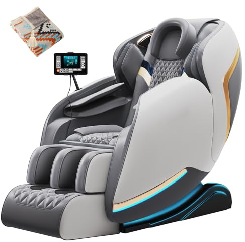 4D Massagesessel SL Track Ganzkörper-Shiatsu-Massage mit Airpads für Nacken, Schultern, Beine und Füße