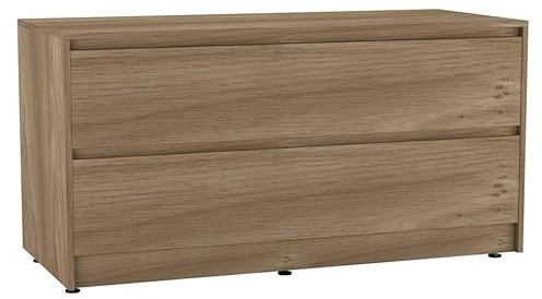 URBNLIVING 120cm Wide 4 Drawer Chest Cabinet, Bedroom Storage Unit with Hidden Dual Drawers, Modern Sideboard Organiser with Spacious Top Surface, Freestanding Hallway or Living Room Furniture
