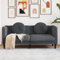 Emmtore Sofa,Polstersofa mit Kissen,Loungesofa,Designsofa für Wohnzimmer, Couch Wohnzimmersofa,Modern Samt,Dunkelgrau,2-Sitzer