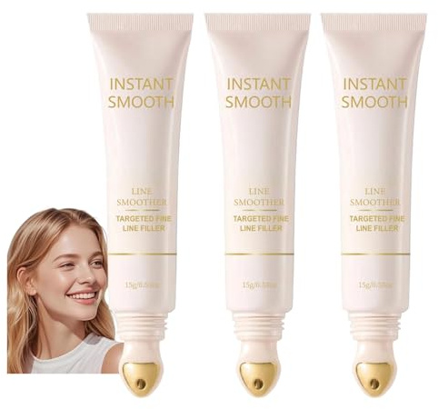 3 in 1 Makeup Primer, feuchtigkeitsspendende, glättende, nicht klebende Primer, glättende Gesichtsprimer für reife Haut, sofortige Unschärfe Primer für Falten, Poren, Hautglättung und (3Pcs)