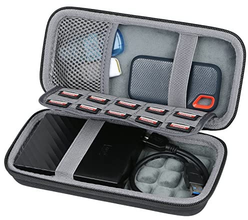 co2CREA Externe Festplattentasche Hard Drive Case für WD My Passport Externe Festplatte 1TB 2TB 3TB 4TB 5TB Portable External Hard Drive,Nur Tasche