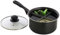 4-Way Divided Saucepan – Durable Carbon Steel Pan with Removable Divider Cookware Accessories – 20cm Dia All in One Pot 1L Capacity Ideal for Cooking Vegetables, Potatoes etc Black