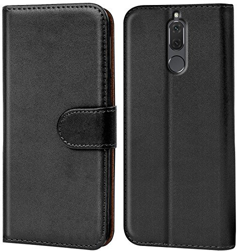 Verco Funda para Huawei Mate 10 Lite, Telefono Movil Case Compatible con Huawei Mate 10 Lite Libro Protectora Carcasa, Negro