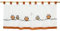 HongYa transparenter Voile Scheibengardine Eule Muster bestickte Bistrogardine mit Schlaufen H/B 60/145 cm