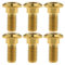 Ruifu Titane M8 Disque Frein Rotor Gr5 Ti Boulons Vis 20 22 30 33mm pour Moto Yamaha Suzuki (lot de 6) (Or, M8x20mm)