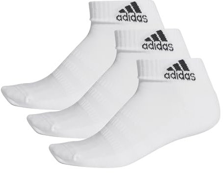 adidas 3 Paar Performance Sneaker/Quarter Socken Unisex Kurzsocke, Farbe:White, Socken & Strümpfe:43-45
