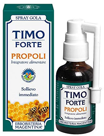 Erboristeria Magentina - Spray Gola TIMO Forte con PROPOLI 30ml - Sollievo Immediato