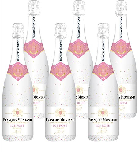 Francois Montand Sparkling Wine ICE Rosé - Traditional Method - ICE Rosé Demi-Sec - France (6 x 0.75 L)