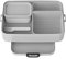 Mepal Brotdose Large 1500 ml | Bento Lunchbox mit Fächern & Gabel | für 4 Sandwiches oder 8 Brotscheiben | mikrowellengeeignet (ohne Deckel) | BPA-frei | Cool Grey
