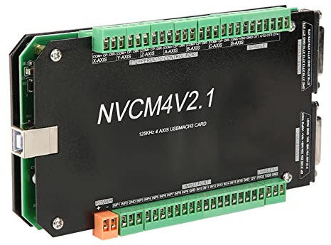 Garosa CNC-Controller NVCM 4-Achsen-CNC-Controller USB-Schnittstellenkarte Kartenfernbedienung für Schrittmotor