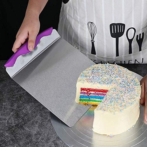 wosume Cake Shovel, Stainless Steel Cake Pizza Transfer Tray Moving Plate Cake Lifter Shovel Pastry Baking Tool