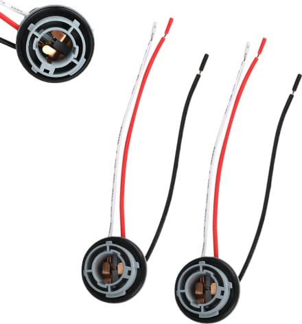 Terisass Lumière Titulaire Connecteur 2 Pcs 12-24 V De Voiture LED Ampoule Titulaire Connecteur Plug Adaptateur 1157 Automobile Clignotants Frein Adaptateur Câble de Câblage