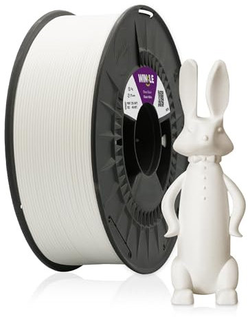 WINKLE PETG Filament 1.75mm Eisweiß, 300g Spule, 3D Drucker Filament Kompatibel mit FDM Druckern, 3D-Druckmaterialien, Maßgenauigkeit +/- 0.05mm, Schlagfest, Leicht zu Bedrucken