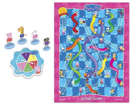 Ri-Ra Rutschpartie Peppa Wutz Edition Brettspiel für Kinder ab 3 Jahren, für 2 – 4 Spieler