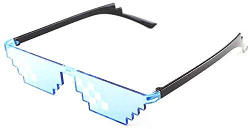 NIUASH Sonnenbrille polarisiert Brille Bit Pixelated Sonnenbrille Männer Frauen Schläger Life Party Brillen Mosaik Vintage Brillen Uv400-8