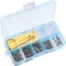 Glasses Repair Tool Kit, 500 Pcs Glasses Eyeglasses Spectacles Repair Screws Nuts Silicone Nose Pads Micro Screwdriver Tweezer Ear Hook Glasses Cloth for Eyeglass Watch