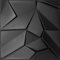 5 m²/3D - Panneaux muraux - Revêtement mural - Panneaux de plafond - Panneaux Mercure noir - En polystyrène (5 m² = 20 pièces)