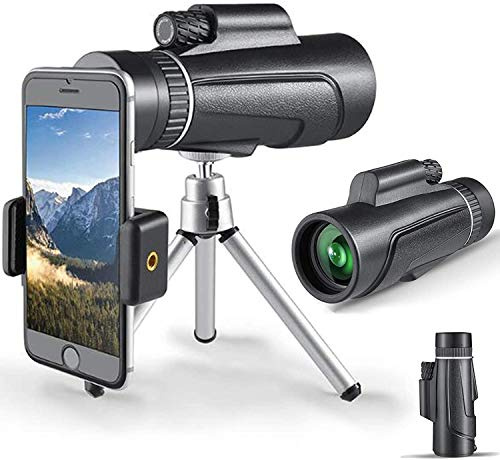 NCRD Monokularteleskop - 18x62 Hohe Leistung Monocular for Vogelbeobachtung, IPX7. Wasserdicht HD Monokular mit Stativ gemacht FMC BAK4. Prisma & umweltfreundliche Materialien