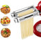 FavorKit Pasta Maker Attachment for KitchenAid Mixers,3 in 1 Set Included Pasta Sheet Roller, Spaghetti and Fettuccine Cutter Accessories