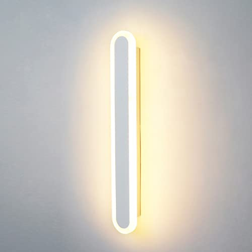 ZTWLEED LED Wandleuchte Innen,36W Wandlampe Innen Moderne Drei Farbtemperaturen 3000K/4000K/6000K Lange Wandbeleuchtung für Schlafzimmer Wohnzimmer Korridor Treppenhaus,100CM Weiß 110-240V