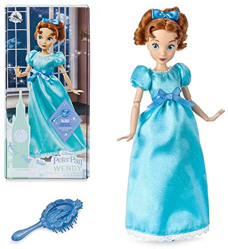 Disney Store Offizielle Wendy Classic Puppe von Peter Pan - Authentische 25,4 cm große Sammelspielfigur für Kinder & Fans von Disneys Peter Pan - Langlebiges Spielset für fantasievolles Spielen