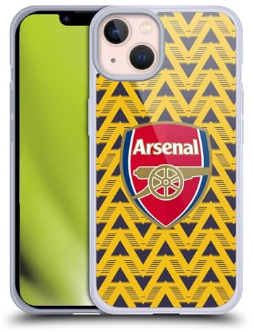 Head Case Designs Officially Licensed Arsenal FC Bruised Banana Logos Soft Gel Case Compatible With Apple iPhone 13