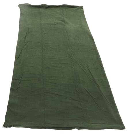VBESTLIFE Wollschlafsack Tragbarer Reise-Warmer Schlafsack für Erwachsene Im Freien, Camping, Wandern, Klettern, Wollschlafsack-Futter (OD-Grün)