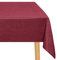 JIUZHEN Rot Tischdecke Abwaschbar Tischdecken Leinenoptik für Esszimmer, Garten, Outdoor,Hochzeiten Wasserabweisend Tischtuch Eckig 135X200 cm