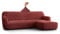 PAULATO - Bezug für Sofas mit rechter Halbinsel, Sofabezug Ecksofa L Form Stretch Mikrofaser, kratzfestes und maschinenwaschbares Gewebe, WavyTech-Technologie, Made in Italy - Vittoria Bordeaux
