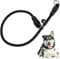 Nylon Slip Choke Collar - Adjustable Stopper, Round Rope Design for Dog Training, Fits Small to Large Dogs (Black)
