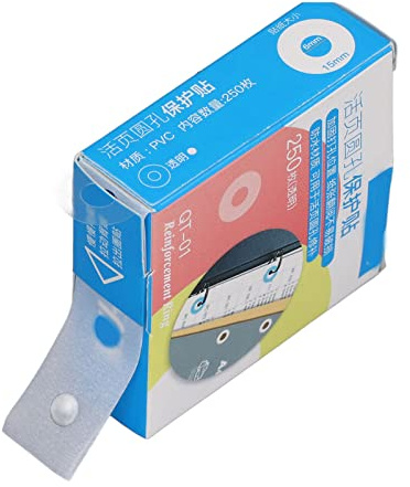 Locher-Verstärkungsaufkleber, Schutz, Reparatur, Etiketten für Kleine Mengen, Locher-Verstärkungsaufkleber, Minimales Volumen, Kleines Volumen, PVC-Aufkleber, Bogen, (Transparent)