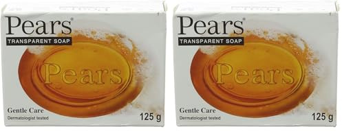 Pears Transparent Amber Soap, 125g (Pack of 2)