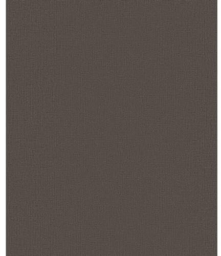 Erismann Tapete | Kollektion Code Nature | 10215-11 | Vliestapete | Uni/Einfarbig | 0.53 x 10.05 m | Braun | Wohnzimmer | Flur | Büro | Küche | Wohnräume