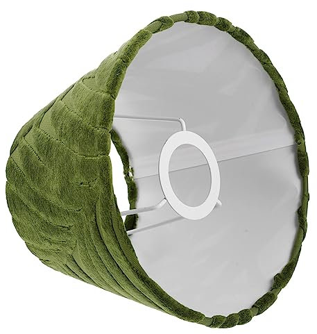 CHILDWEET Ersatz-Lampenschirm, Innenleuchter, Wandbeleuchtung, Fass-Lampenschirm, kleiner Lampenschirm, Plüsch-Lampenabdeckungen, Samt, Plüschstoff, Lampenschirm, zylindrisch, Auto, Metall