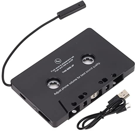 Adattatore Audio a Cassetta per Auto, Ricevitore a Cassetta Bluetooth 5.0, Adattatore Audio a Nastro Aux per Ascoltare la Musica del Cellulare e la Voce in Auto