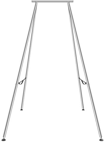 VEVOR Unisex-Adult Aerial Yoga Hängematte, Silberfarben, 253 x 192 x 295 cm
