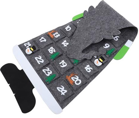 KONTONTY 1stk Countdown-wandkalender Weihnachts-countdown-kalender Weihnachtsmann Adventskalender 2020 Hängender Countdown-kalender 2020 Adventskalender 2021 Gefühlt Anhänger Weihnachten