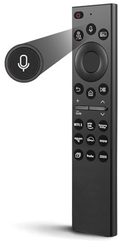 Ersatz Samsung Sprachfernbedienung für Alle Samsung Smart TV, Universal-Fernbedienung für Alle Samsug Sprach-Fernbedienung mit 9 Shortcut-Tasten