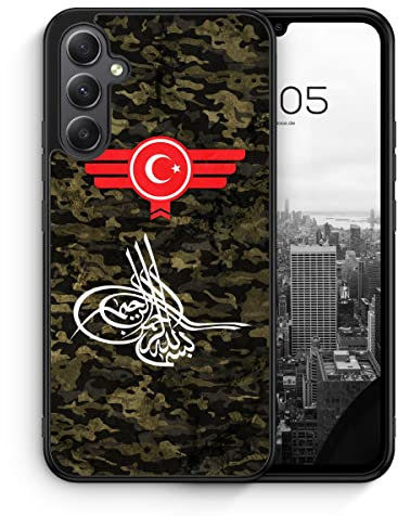 Osmanli Tugrasi Türkiye Türkei Camouflage - Silikon Hülle für Samsung Galaxy A15 4G 5G - Militär Camouflage Türkische Schutzhülle Handyhülle Case Cover