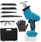 Scie Alternative Sans Fil Compatible avec Makita 18V, Scie Sabre Electrique avec Verrou De Sécurité et Lumière LED, Scie à main électrique Scie Alternative pour Couper le Bois Métal (sans Batterie)