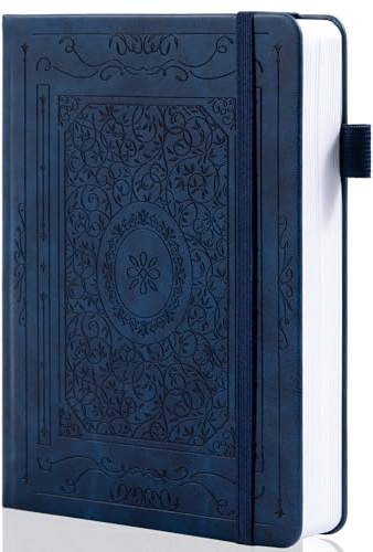 Bullet Dotted Journal Notizbuch, 160 g/m² dickes nummeriertes Papier, A5 Hardcover Dotted Grid Tagebuch für Frauen und Männer, Arbeiten, Schreiben, Bullet Journaling, Zeichnen