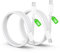 CSXZCOON 1M White USB C to Lightning Cable (2-Pack) - Apple MFi Certified, Fast Charging & Data Transfer for iPhone 5-14 Pro Max