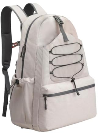 Dickly Tennistasche, Tennis-Rucksack, Organizer für Tennissport, Schlägerhülle mit separatem Schuhfach, Pickleball-Schlägertasche, Beige