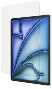 Belkin ScreenForce protector de pantalla para iPad Air de 11″, vidrio templado con grado 9 H de resistencia, 0,33 mm de grosor, antiarañazos, instalación fácil, compatible con fundas y Apple Pencil