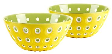 Guzzini - Set mit 2 Schälchen 12 cm 'Le Murrine' (Saperano-Weiß-Grüne Seerose)
